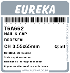 T6A662 - Roof Nail & Cap -T6A662_Label_T